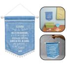 Placa Flâmula Infantil Oração Anjo da Guarda Menino Azul