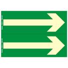 Placa fotolum. 7x20 (rota de saida) sina - 220BU - SINALIZE Placa fotolum. 7x20 (rota de saida) sina - 220BU - SINALIZE