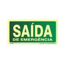 Placa Fotoluminescente - Saída de Emergência