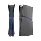Placa Frontal De Painéis De Console PS5 Grey pro Disc Edition Com Pele De Logotipo E Adesivo De 30o