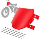 Placa frontal número USTPO para moto elétrica de trilha, vermelha