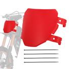 Placa frontal para número BAOUFF para moto elétrica off-road vermelha
