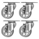 Placa giratória Caster Wheels 4, toda em aço, pesada, 520 kg Placa giratória Caster Wheels 4, toda em aço, pesada, 520 kg