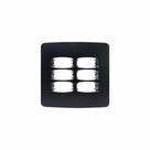 Placa Gracia Black Maxx 4x4 Preta 6 Módulos com Suporte Alumbra Placa Gracia Black Maxx 4x4 Preta 6 Módulos com Suporte Alumbra