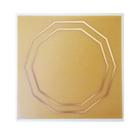 Placa Grafico Decagono Duplo G 15x15cm - Radionica Radiestesia