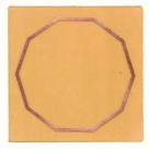 Placa Grafico Decágono M 7x7cm - Radionica Radiestesia