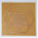 Placa Grafico Desembaraçador Material M 7x7cm - Radionica Radiestesia