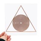 Placa Grafico Energia Triângulo Divino PVC 15x15cm - Radionica Radiestesia