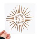 Placa Grafico Energia Vital PVC 15x15cm - Radionica Radiestesia