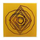 Placa Grafico Espiral Cósmico G 15x15cm - Radionica Radiestesia