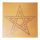Placa Grafico Estrela de Cinco Pontas G 15x15cm - Radionica Radiestesia