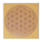 Placa Grafico Flor da Vida M 7x7cm - Radionica Radiestesia