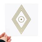 Placa Grafico Losango Solar PVC 15x15cm - Radionica Radiestesia