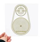 Placa Grafico Relax Sono PVC 15x15cm - Radionica Radiestesia