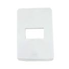 Placa Horizontal 1 Posto 4X2 Branco Polar Step N43711-Bp Abb