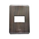 Placa Horizontal 1 Posto 4x2 Wengue Step