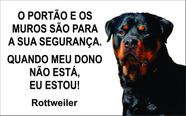 Placa Identificação Cão Bravo Cuidado Rottweiler Placa Identificação Cão Bravo Cuidado Rottweiler