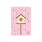 Placa Infantil Decorativa Casa Passarinhos 20x30cm