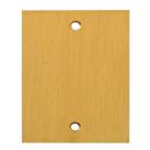 Placa latao 4x2 cega - olivo