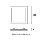 Placa Led Blumenau Emb 40 6500k Quad 62cm 80476004 Placa Led Blumenau Emb 40 6500k Quad 62cm 80476004