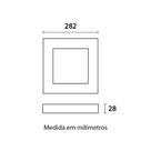 Placa Led Blumenau Sob 24w 6500k Quad 29cm 80856004