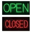 Placa LED HIDLY Aberto Fechado 48x24 cm Brilhante