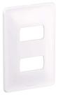 Placa Legrand Pial Zeffia - para 2 módulos - Branco - 680182