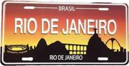 Placa Letreiro Decorativa Lembrança Rio De Janeiro Aluminio