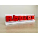 Placa Letreiro Roblox 3d Decorativo De Mesa Geek 20cm
