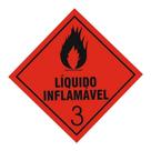 Placa Liquido Inflamavel 3 30 X 30cm Caixa Com 20 Unidades