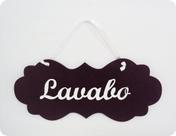 Placa Lisa Para Porta de Lavabo - Identificação Elegante e Resistente