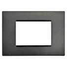 Placa Living Light 4X2 3 Postos Anthracite - Bticino