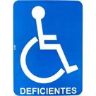 Placa Look 15X20Cm (Deficientes) - Kit C/5 Pecas