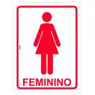 Placa Look 15X20Cm (Sanitario Feminino) . / Kit C/ 5 Peças