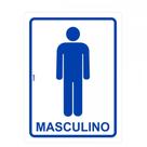 Placa Look 15X20Cm (Sanitario Masculino) . / Kit C/ 5 Peças