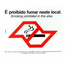 Placa Look 20X25Cm (Proibido Fumar Conforme Lei) - Kit C/5 Pecas
