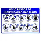 Placa Look 20X30Cm (10 Passos Para Higienizacao) - Kit C/5 Pecas