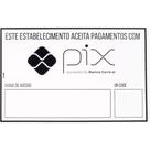 Placa Look 20X30Cm (Aceitamos Pix) - Kit C/5 Pecas Placa Look 20X30Cm (Aceitamos Pix) - Kit C/5 Pecas