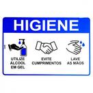 Placa Look 20X30Cm (Evite Cumprimentos) - Kit C/5 Pecas Placa Look 20X30Cm (Evite Cumprimentos) - Kit C/5 Pecas