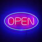 Placa Luminária Neon Open 45cm X 25cm Com Controle
