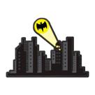 Placa Madeira Gotham City Batman DC Comics Decoraçao Geek