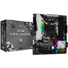 Placa-Mãe ASRock B450M Steel Legend, AMD AM4, mATX, DDR4, Preto - B450M Steel Legend