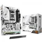 Placa Mãe ASRock B850 Steel Legend WiFi, Chipset B850, AMD AM5, ATX, DDR5, Branco Placa Mãe ASRock B850 Steel Legend WiFi, Chipset B850, AMD AM5, ATX, DDR5, Branco