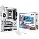 Placa Mãe Asus X870 AYW Gaming WIFI W, Chipset X870, AMD AM5, ATX, DDR5, White, X870 AYW GAMING WIFI W