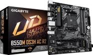 Placa Mãe Gigabyte B550M DS3H AC R2 AMD B550 AM4 MATX DDR4