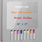 Placa magnética acrílica apagável a seco Neatsure para geladeira 15x11