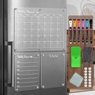 Placa magnética apagável a seco LCPCX para geladeira com acessórios