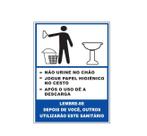 Placa - mantenha o banheiro limpo masculino / em ps epi 20 x 15cm emplac br