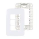 Placa margirius b3 4x2 3p com suporte pa019434 branco 672920 Placa margirius b3 4x2 3p com suporte pa019434 branco 672920