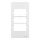 Placa margirius condulete 3 módulo com suporte sleek pa021844 branco 760501 Placa margirius condulete 3 módulo com suporte sleek pa021844 branco 760501